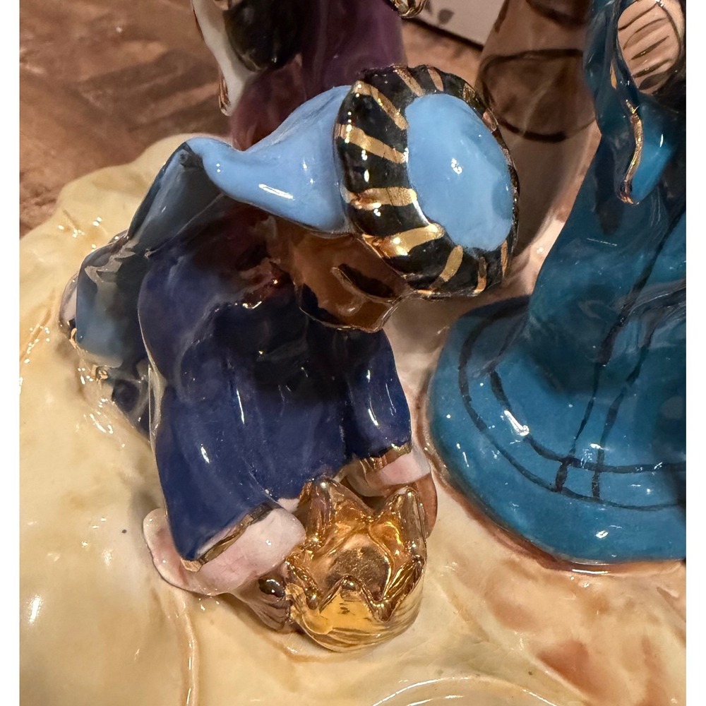 Blue Sky Clayworks Three Kings Tealight Holder 2004 Handcrafted - Picture 4 of 7